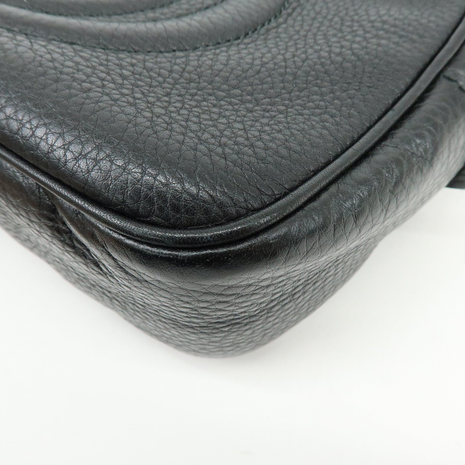 GUCCI SOHO Leather Small Disco Bag Shoulder Bag Black 308364