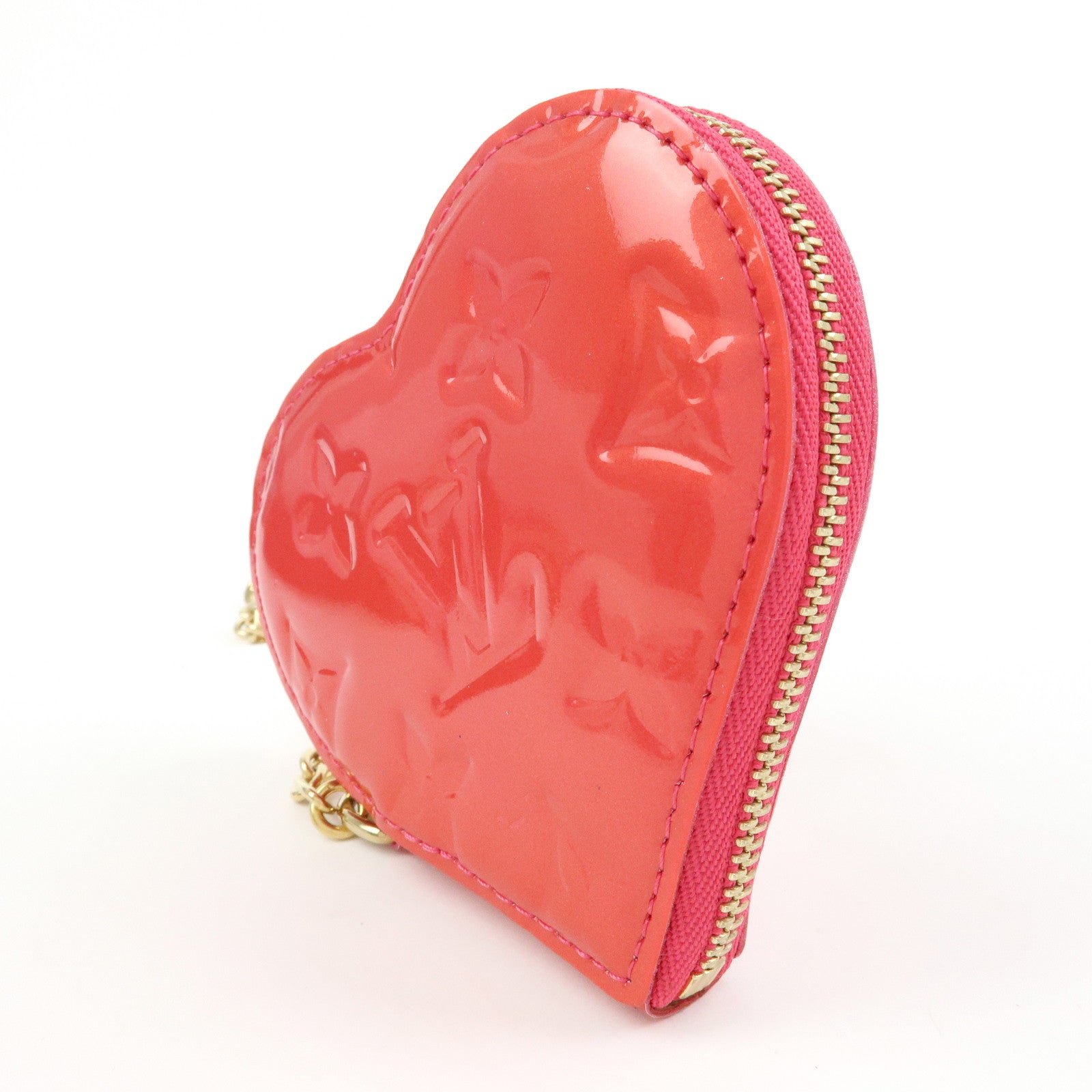 Louis Vuitton Monogram Vernis Porte Monnaie Coeur Coin Case M93657