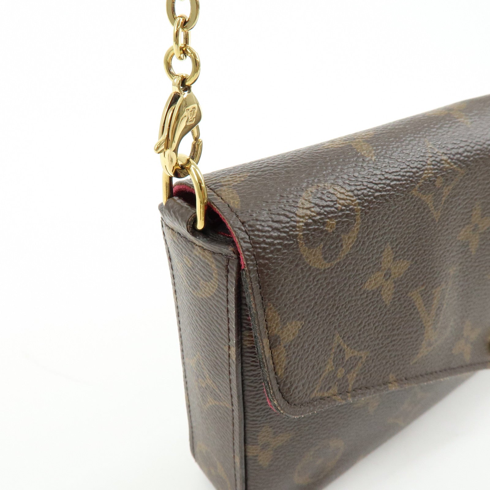 Louis Vuitton Monogram Pochette Felicie Shoulder Bag Brown M61276
