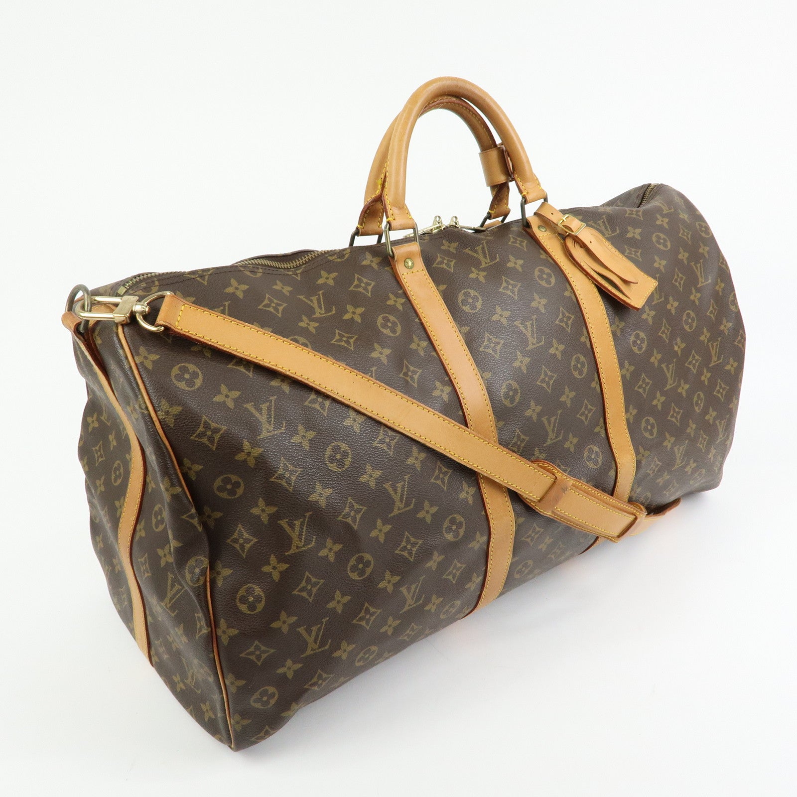 Louis Vuitton Monogram Keep All Bandouliere 60 Boston Bag M41412