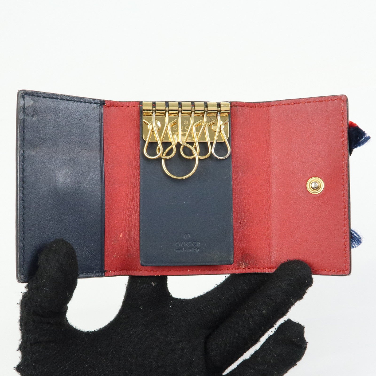 GUCCI Sherry Set of 2 GG Supreme Canvas Wallet 658634 435292