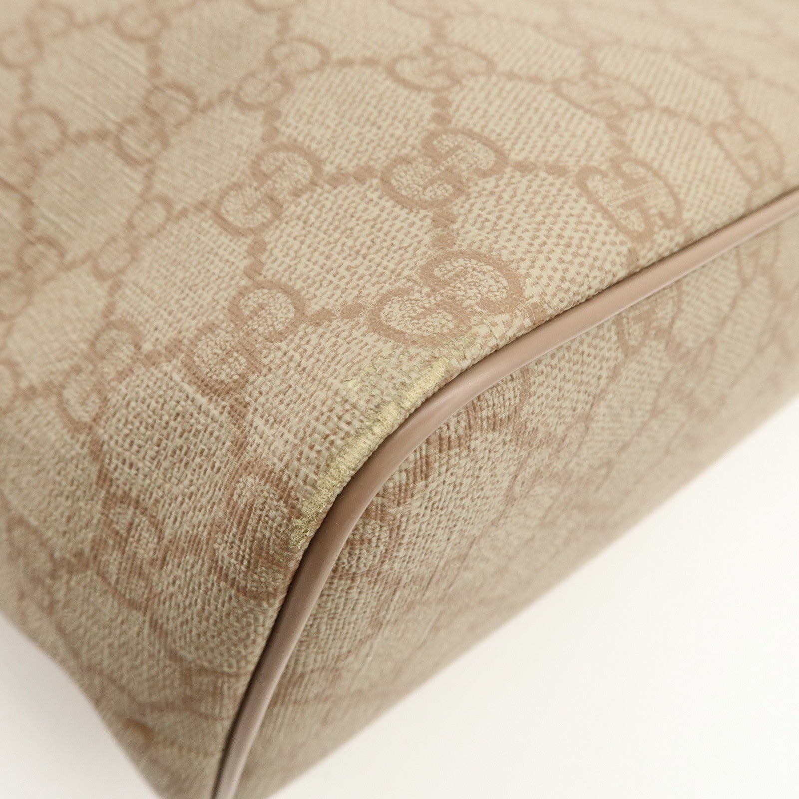 GUCCI GG Supreme 2WAY Bag Tote Bag Shoulder Bag Pink 353437