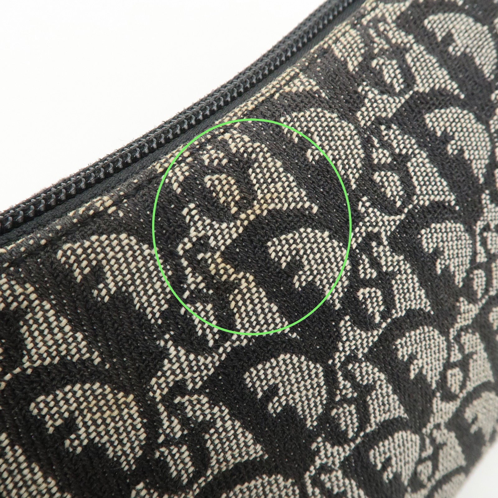 Christian Dior Trotter Jacquard Canvas Nylon Hand Bag Shoulder Bag