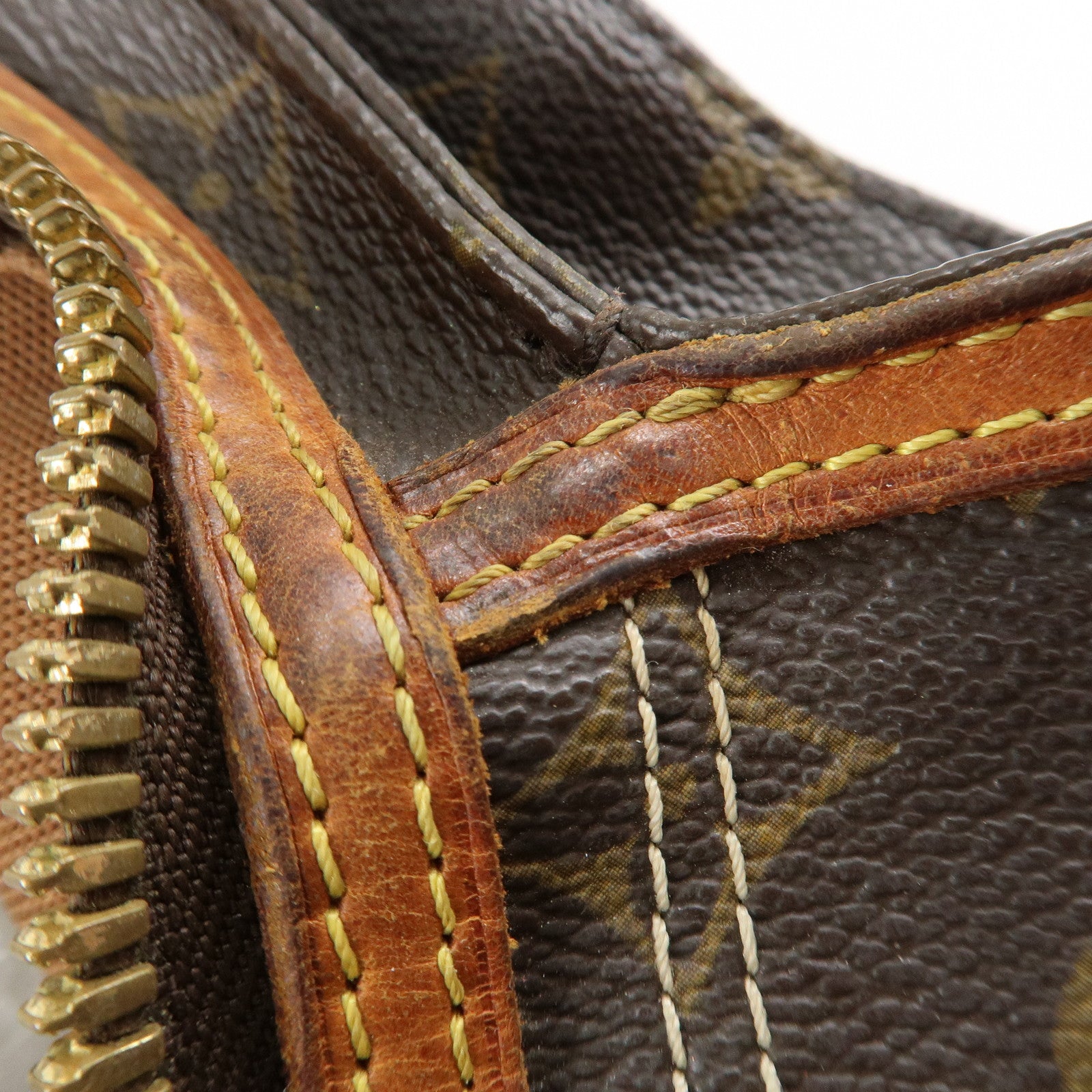 Louis Vuitton Monogram Canvas Rivet Hand Bag Shoulder Bag M40140 Used