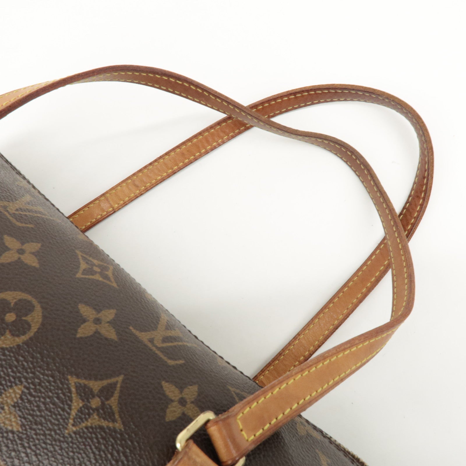 Louis Vuitton Monogram Papillon 30 Hand Bag New Style Brown M51385 Used