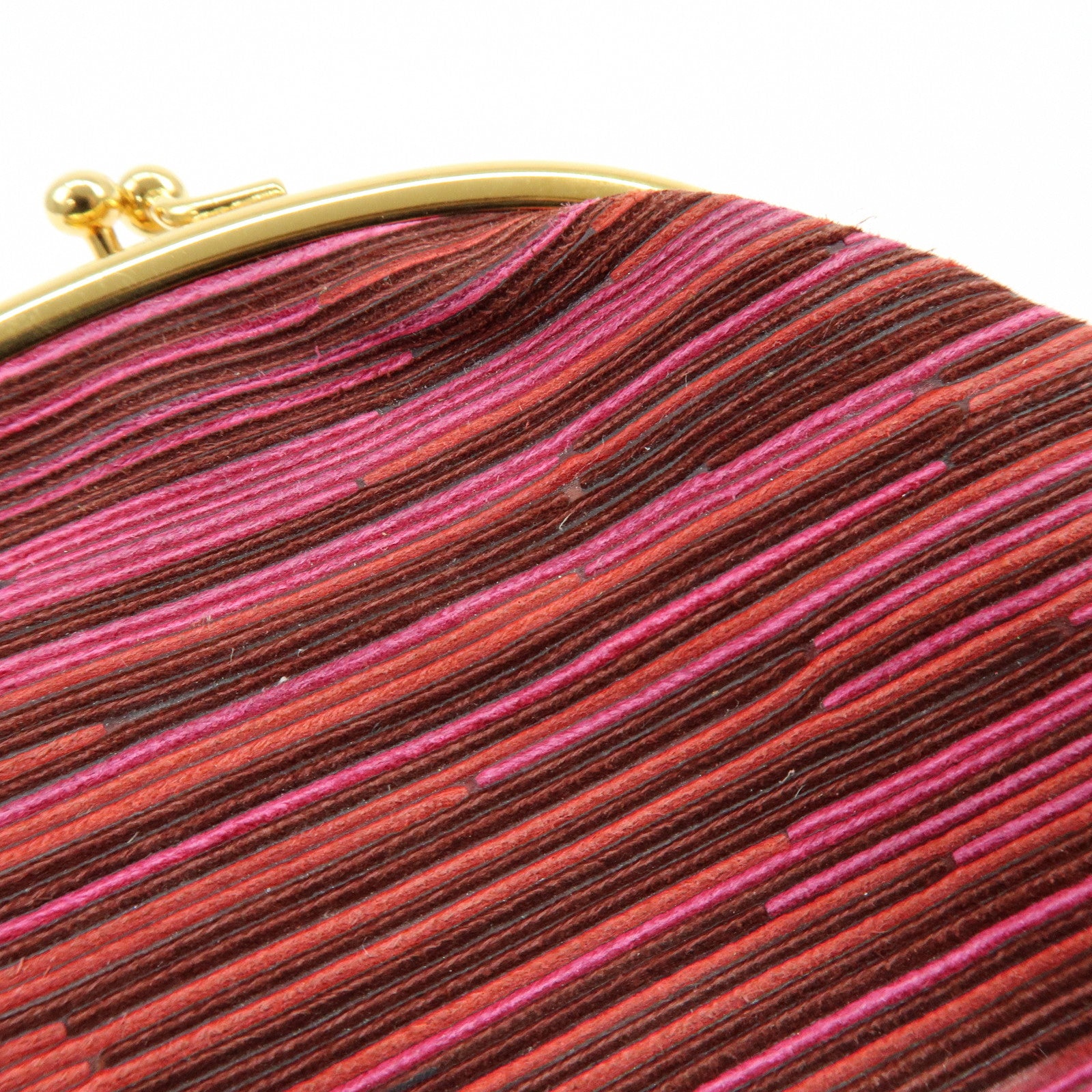 HERMES Vibrato Emile Kiss Lock Coin Case Coin Purse Purple