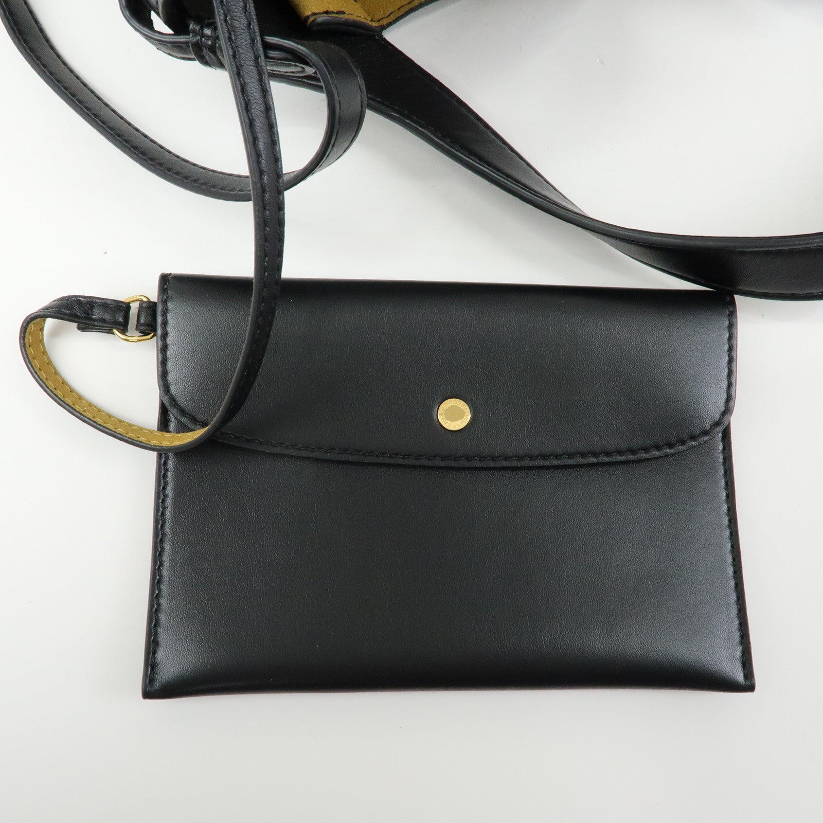 STELLA MCCARTNEY Faux Leather 2Way Shoulder Bag Hand Bag Black
