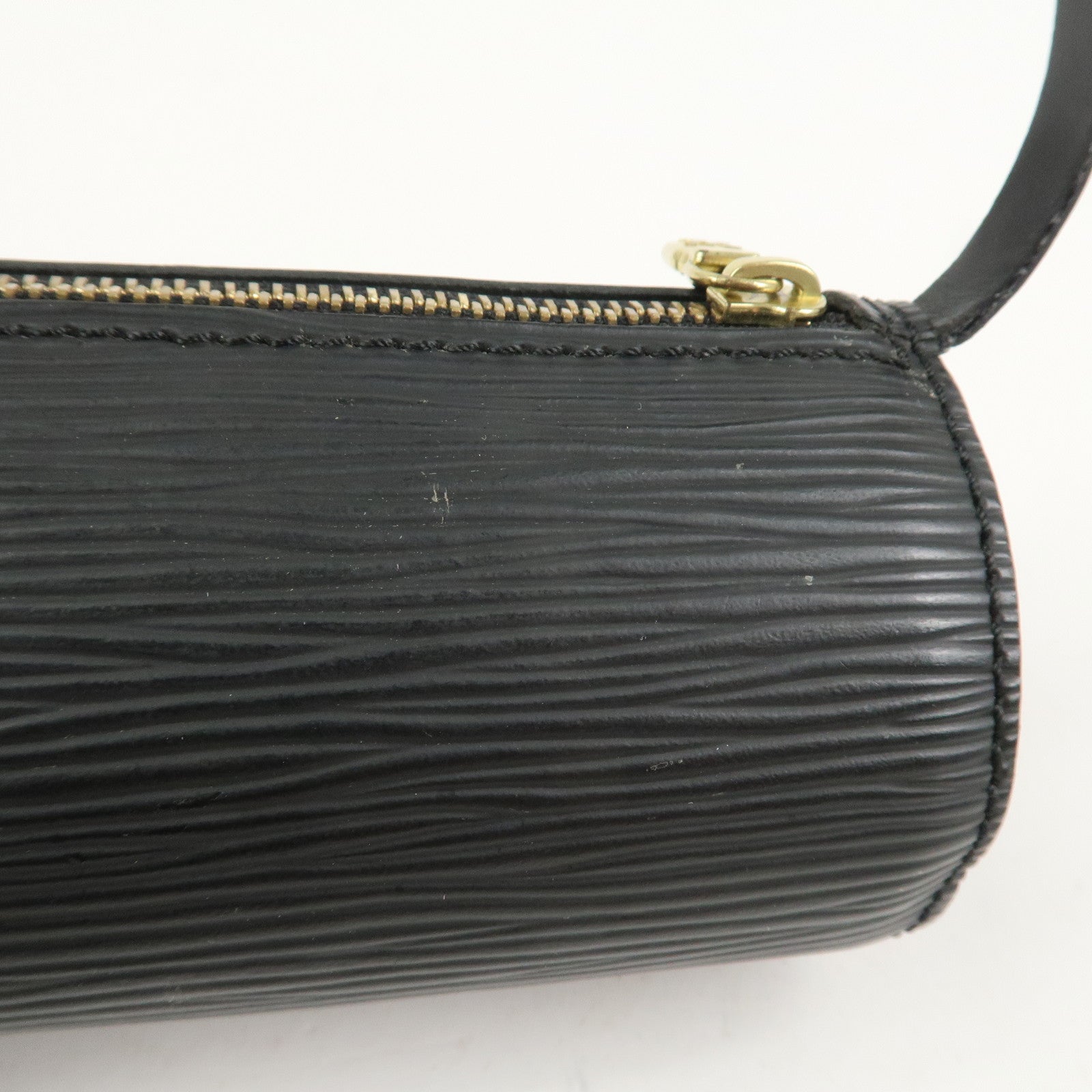 Louis Vuitton Epi Leather Mini Pouch For Soufflot Hand Bag Noir