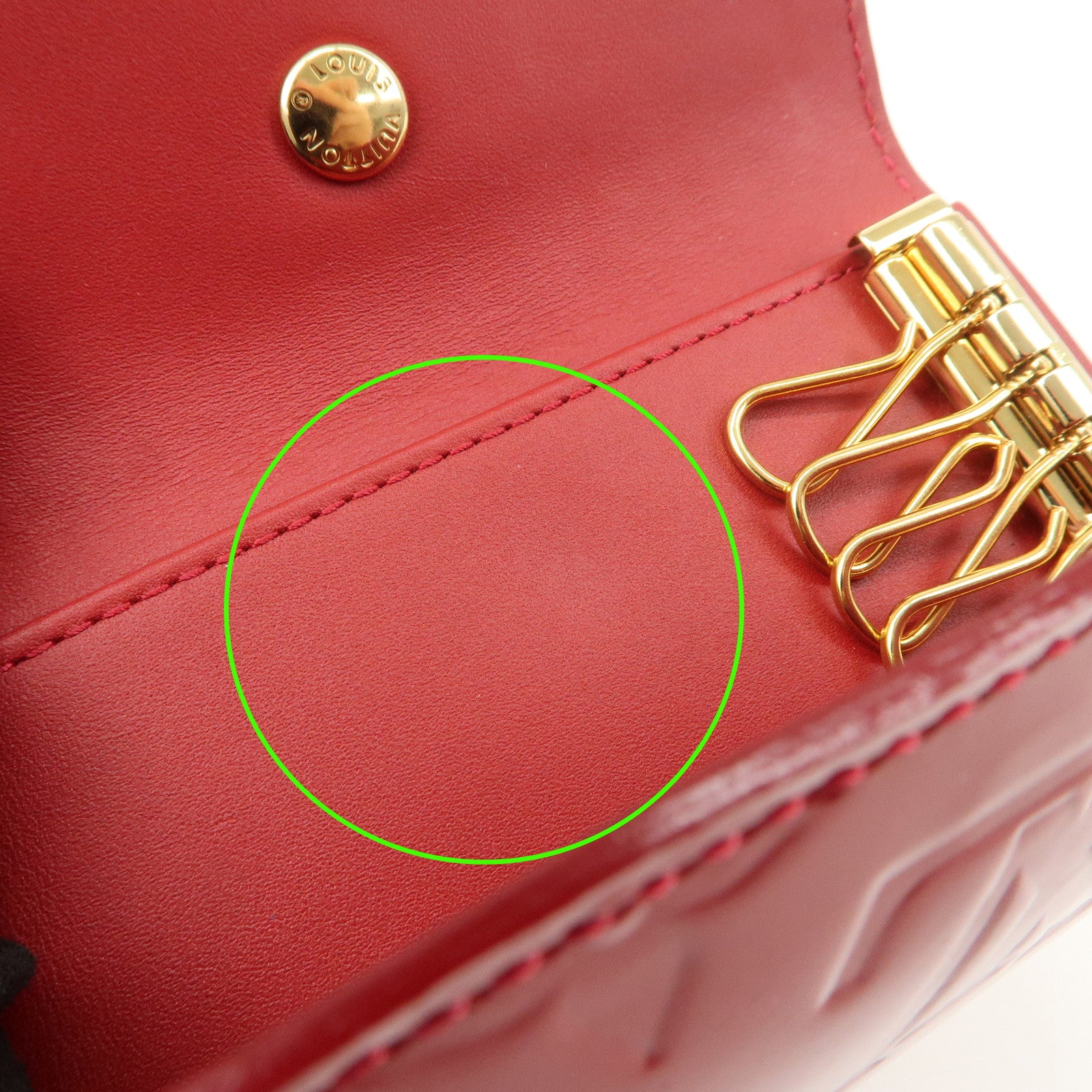 Louis Vuitton Vernis Multicles 4 Key Case Key Holder Cerise M91976