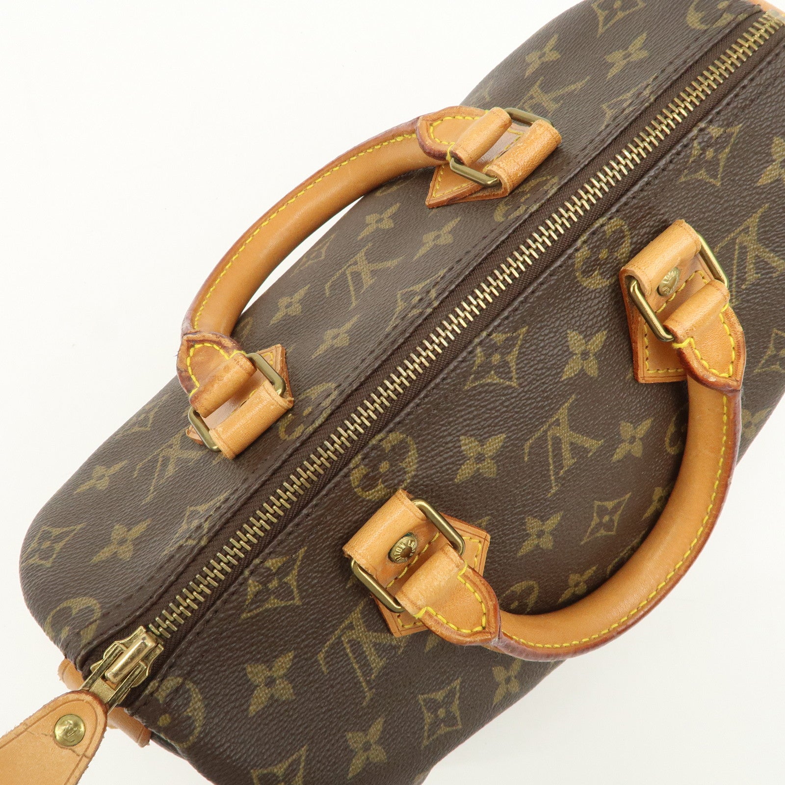 Louis Vuitton Monogram Speedy 25 Boston Bag Hand Bag Brown M41528