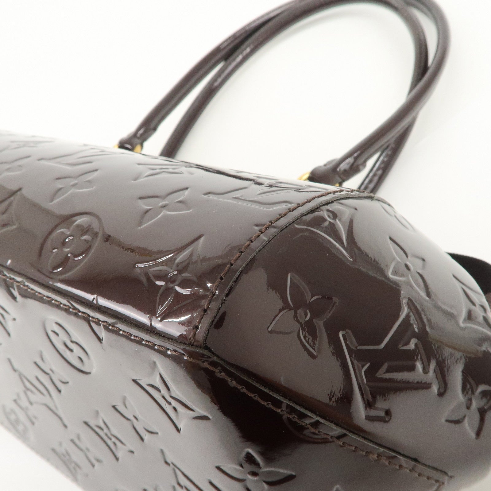 Louis Vuitton Monogram Vernis Leather Sherwood PM Hand Bag M91493