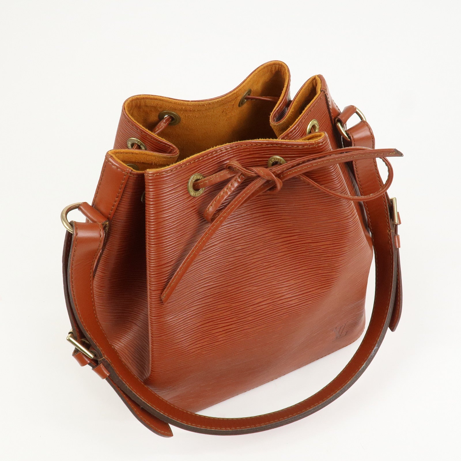 Louis Vuitton Epi Petit Noe Shoulder Bag Kenya Brown M44103