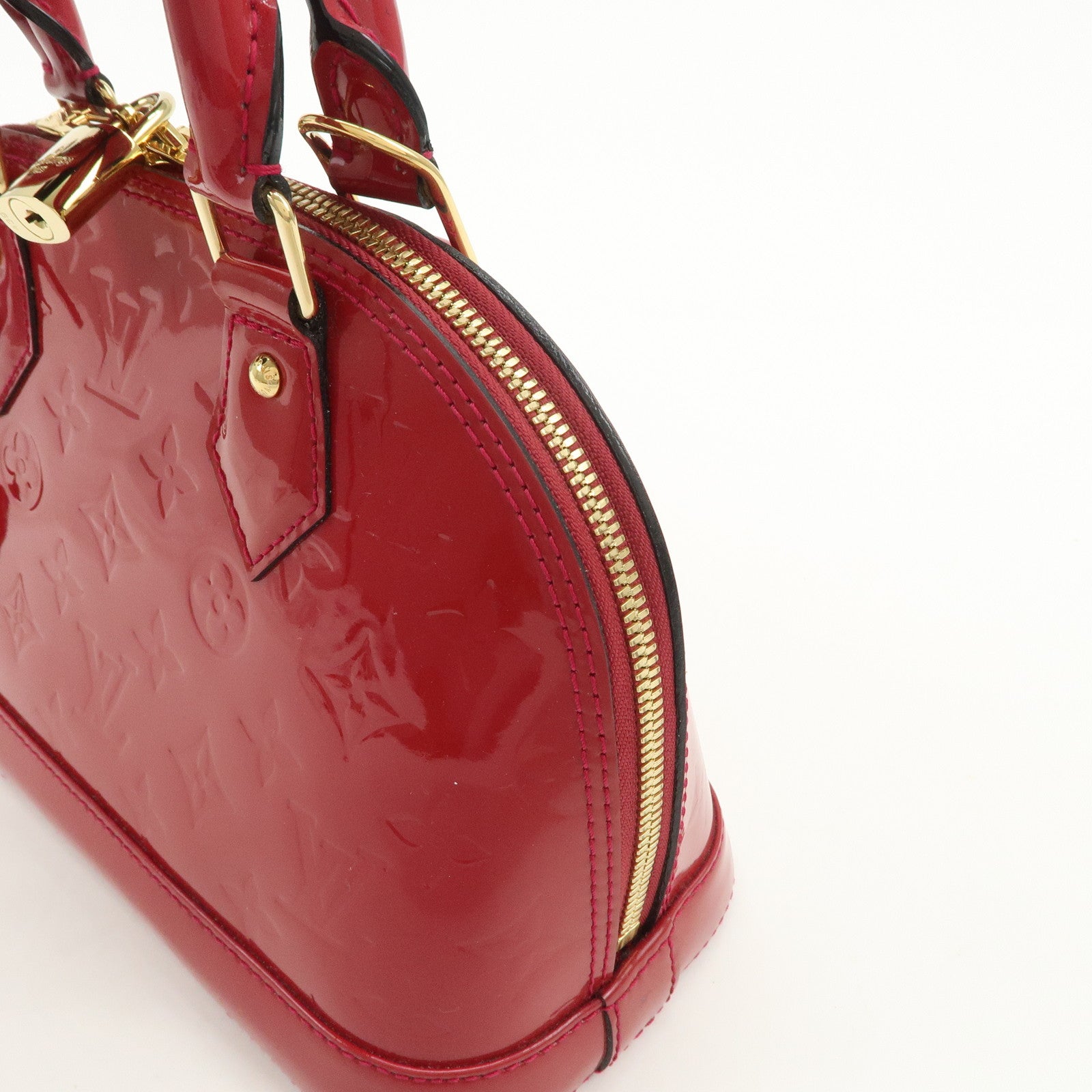 Louis Vuitton Monogram Vernis Alma BB 2Way Bag Rose Indien M91771