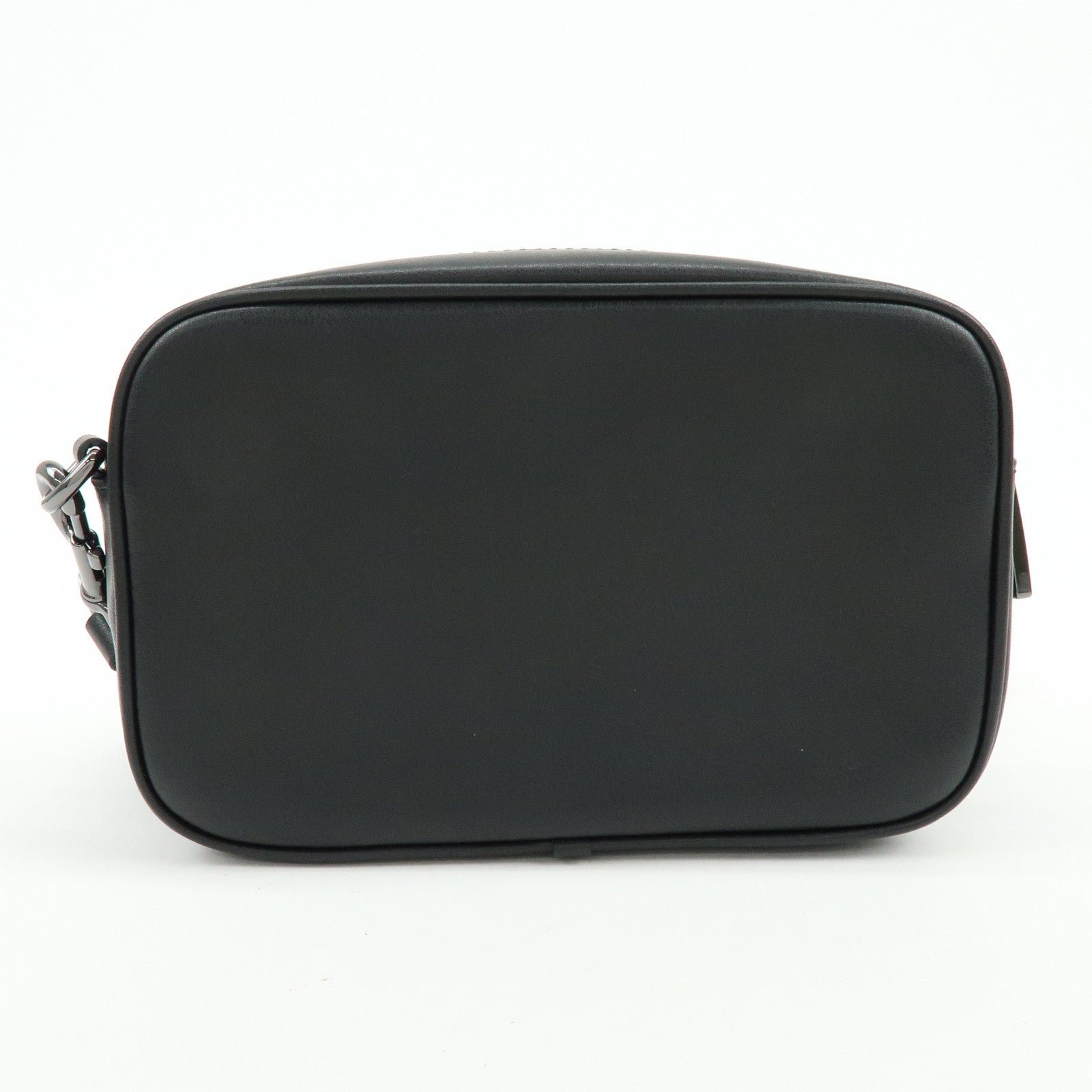 MARC JACOBS Leather Nylon Shoulder Bag Crossbody Bag Black