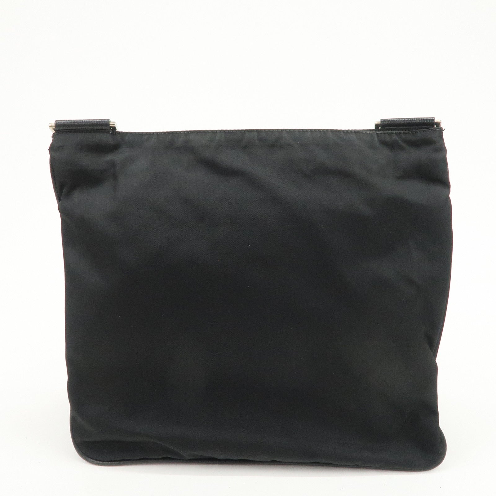 PRADA Triangle Logo Nylon Shoulder Bag Crossbody Bag Black