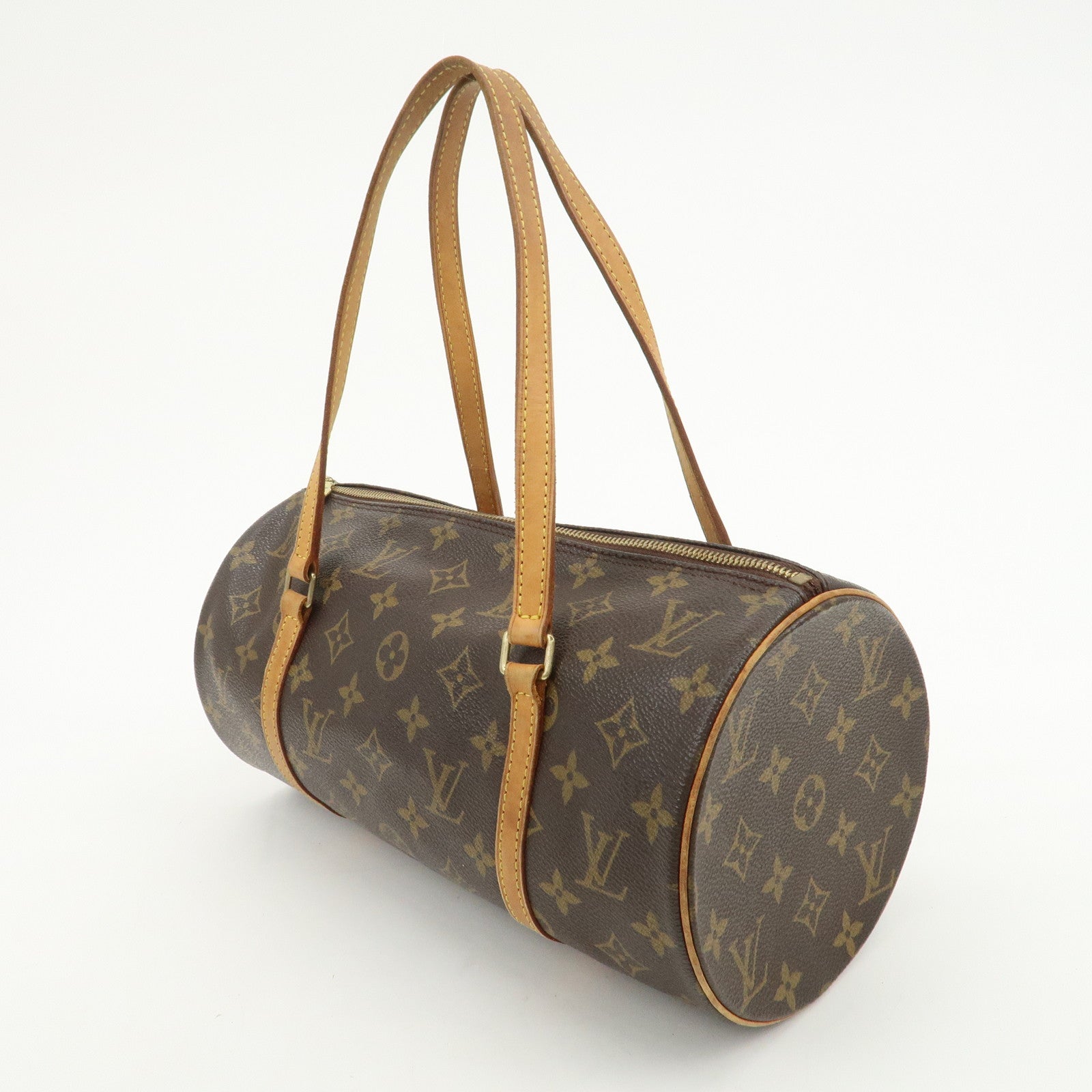 Louis Vuitton Monogram Papillon 30 Hand Bag New Style Brown M51385
