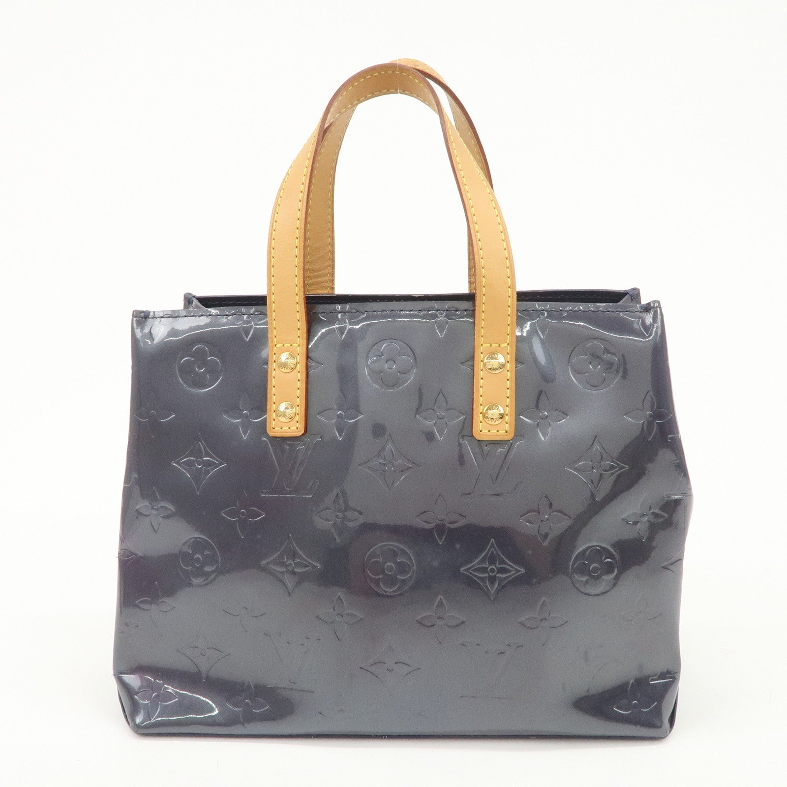 Louis Vuitton Monogram Vernis Lead PM Hand Bag Indigo M91335