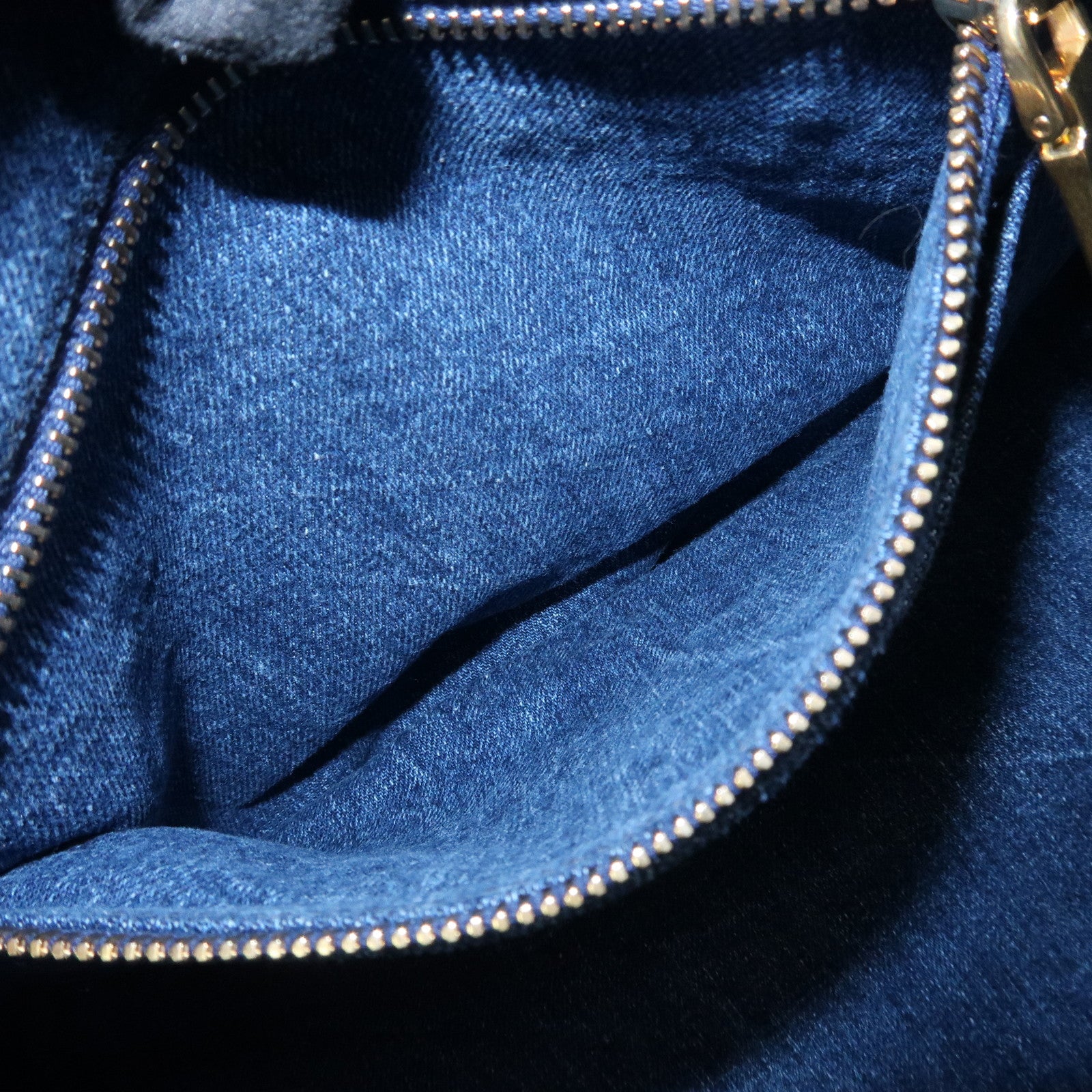 PRADA Denim Canapa Large 2Way Bag Tote Bag Shoulder Bag Navy B1872B