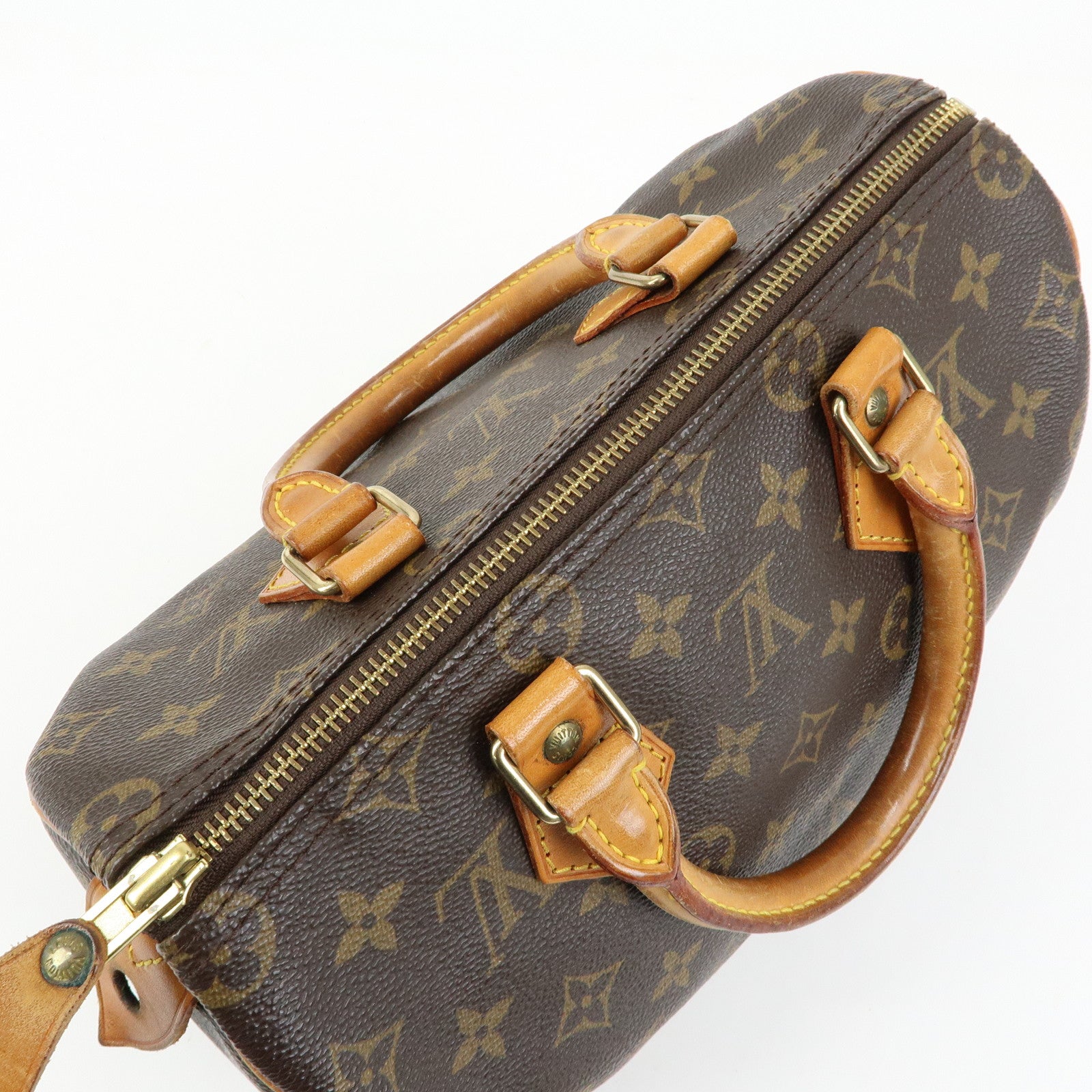 Louis Vuitton Monogram Speedy 25 Boston Bag Hand Bag Brown M41528