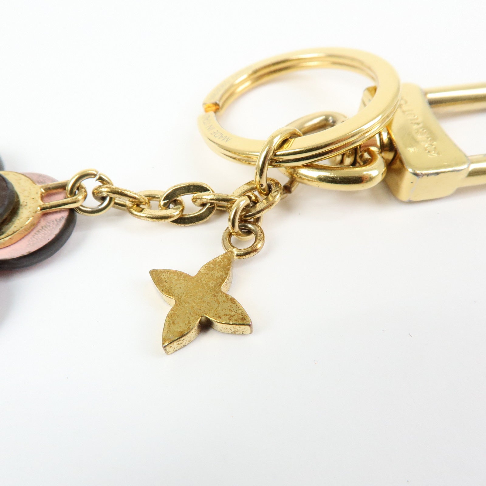 Louis Vuitton Porte Cles Blooming Flower BB Bag Charm Pink M63085
