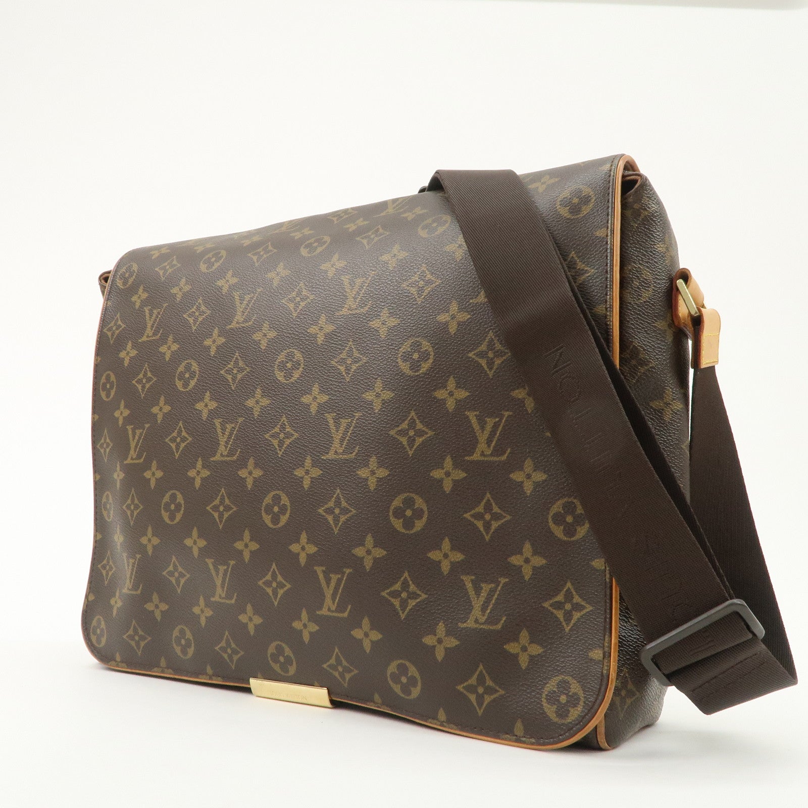 Louis Vuitton Monogram Abbesses Messenger Shoulder Bag Brown M45257