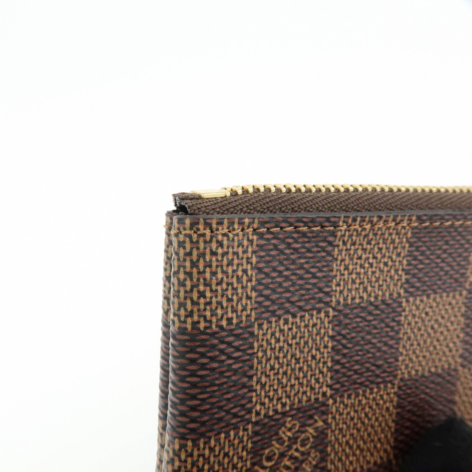 Louis Vuitton Damier Canvas Pochette Cles Damier Ebene N62658