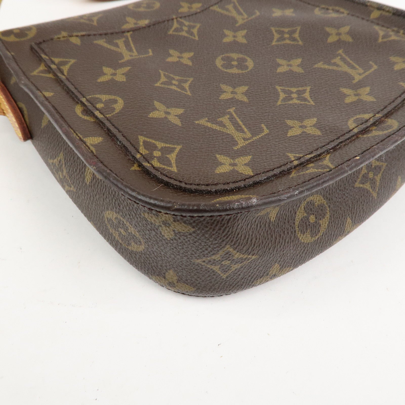 Louis Vuitton Monogram Saint Cloud MM Shoulder Bag Brown M51243