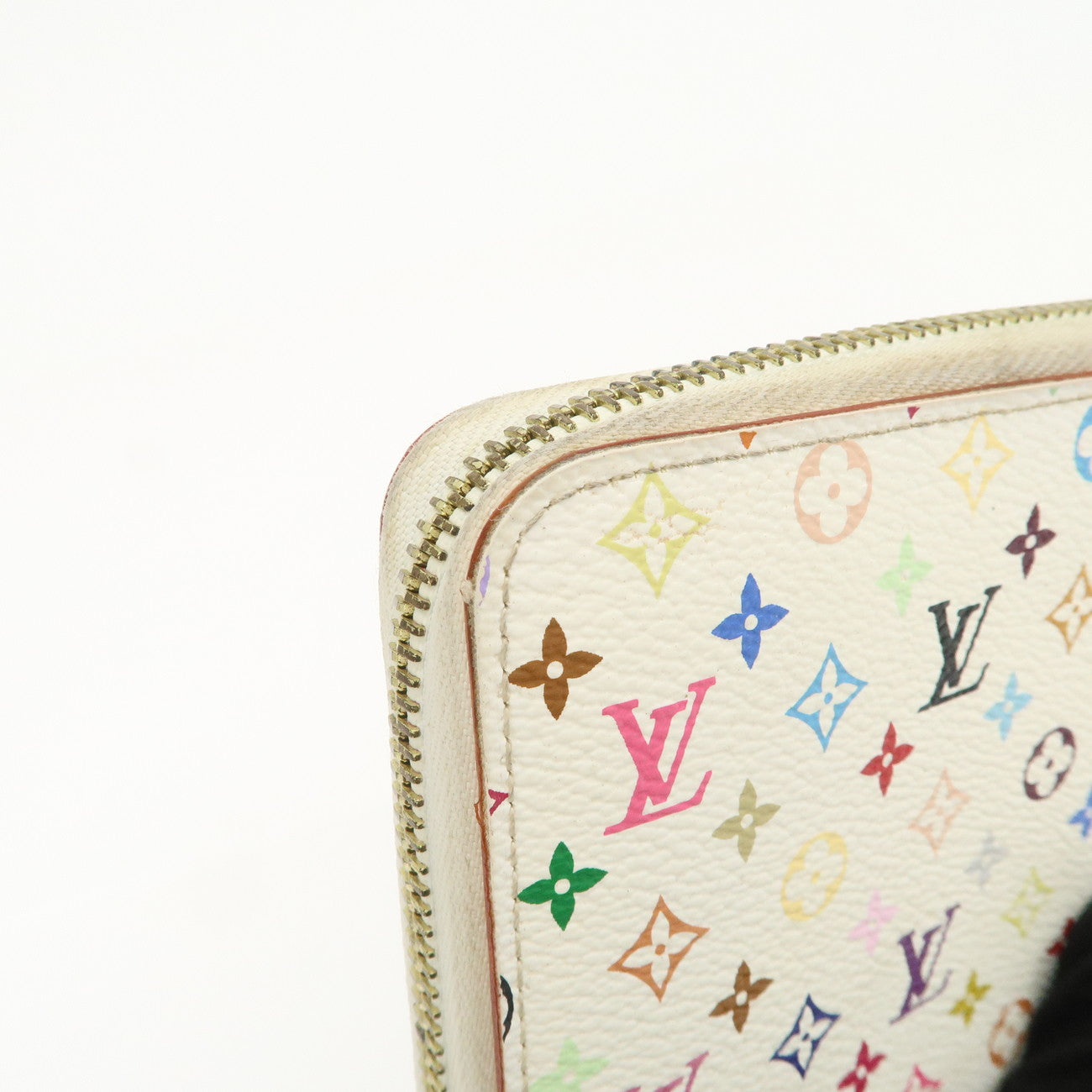Louis Vuitton Monogram Multicolor Zippy Long Wallet Blanc M60241