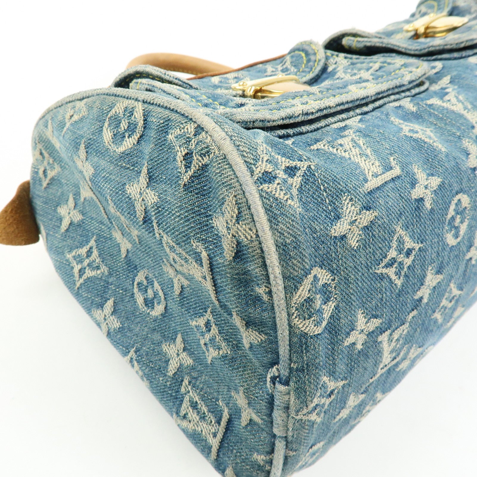 Louis Vuitton Monogram Denim Neo Speedy Boston Bag Blue M95019