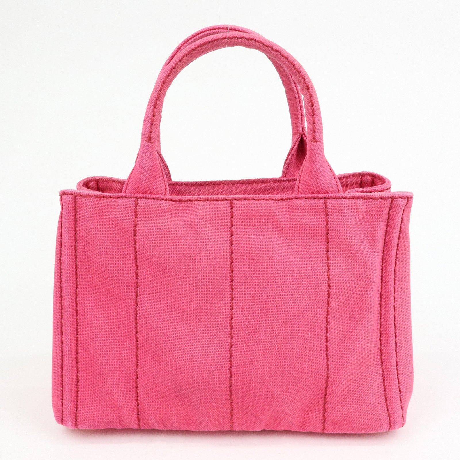 PRADA Triangle Logo Canapa Mini 2Way Hand Shoulder Bag Pink B2439G