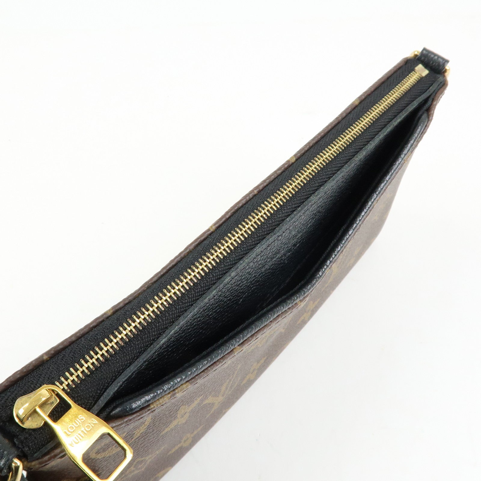 Louis Vuitton Monogram Pallas Clutch 2Way Shoulder Bag Noir M41639