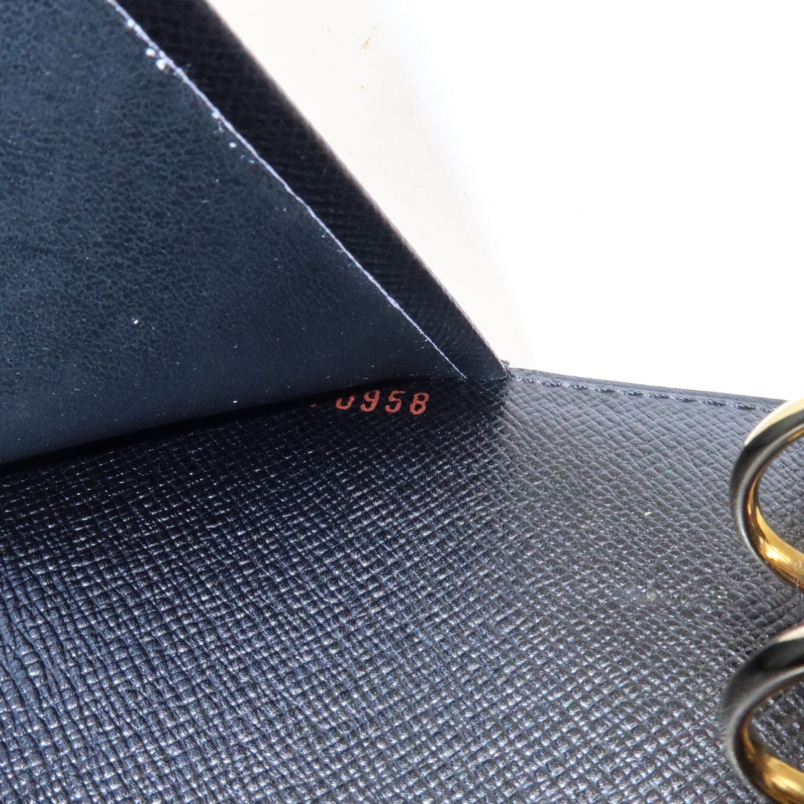 Louis Vuitton Epi Agenda MM Planner Cover Toledo Blue R20045