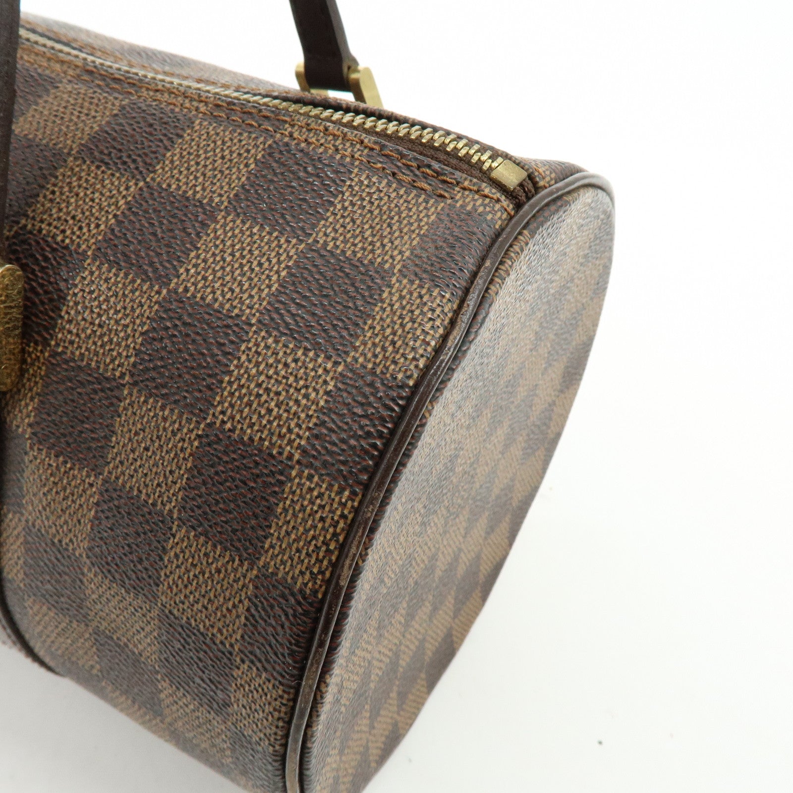 Louis Vuitton Damier Ebene Papillon 30 Hand Bag Brown N51303