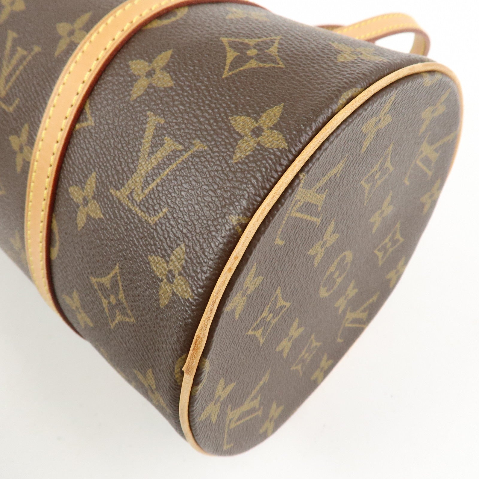 Louis Vuitton Monogram Papillon 30 Hand Bag Brown M51385