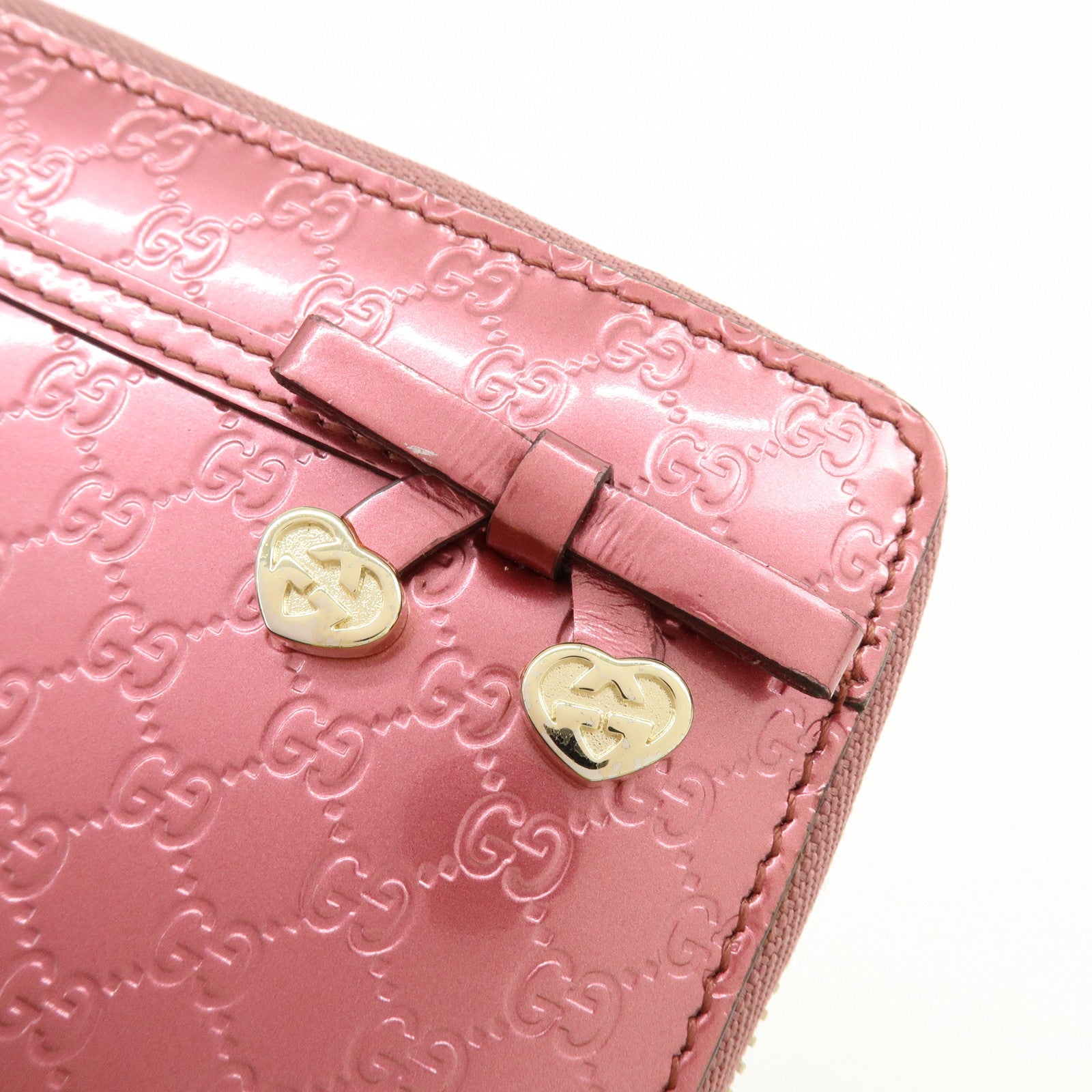 GUCCI Interlocking G Lovely Heart Microguccissima Wallet 307997