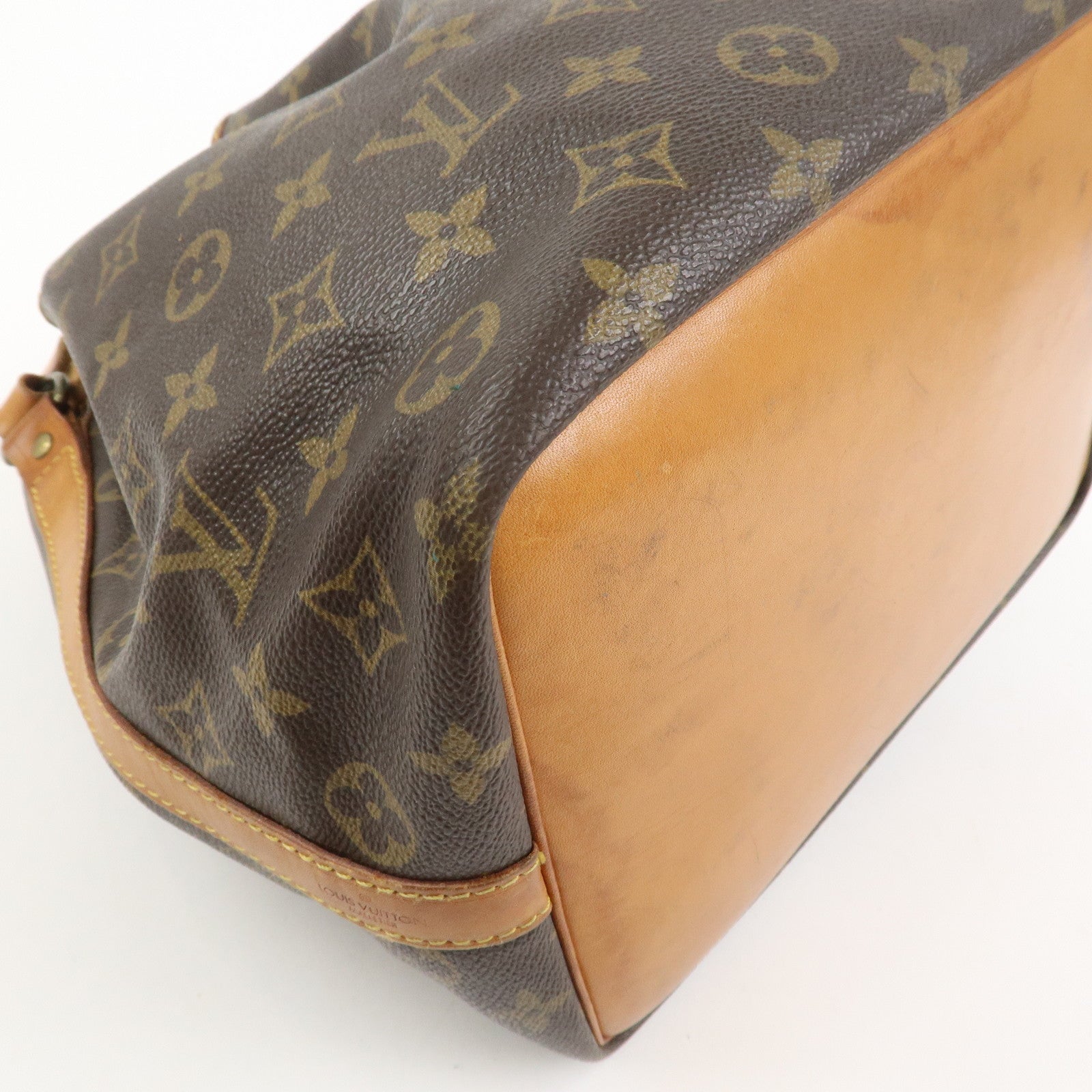 Louis Vuitton Monogram Petit Noe Shoulder Bag Brown M42226