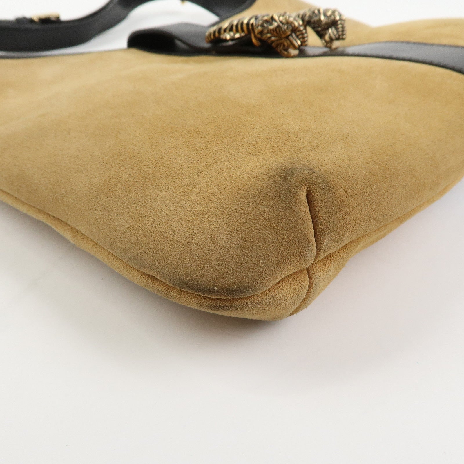 GUCCI Dionysus Suede Leather Shoulder Bag Light Brown 001.4067