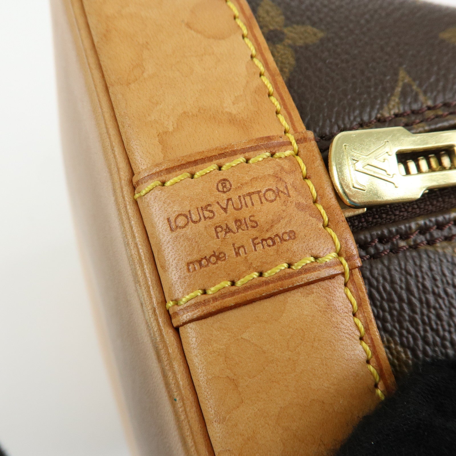 Louis Vuitton Monogram Alma Hand Bag Brown M51130