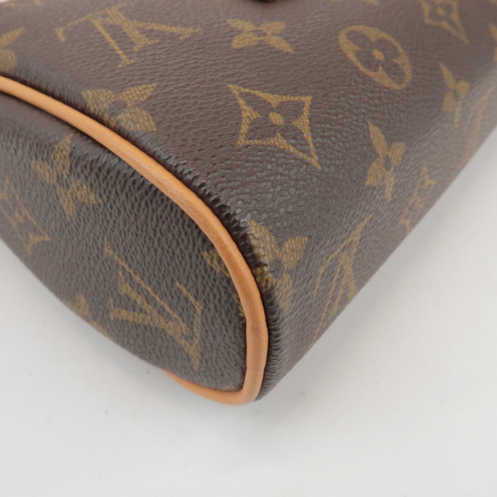 Louis Vuitton Monogram Sonatine Hand Bag Brown M51902