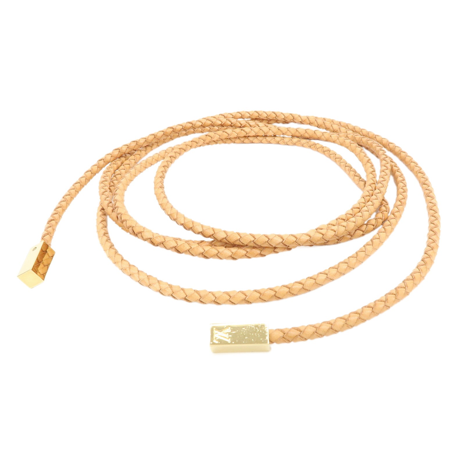 Louis Vuitton Ceinture VVN Tresse Leather Belt Natural M67302