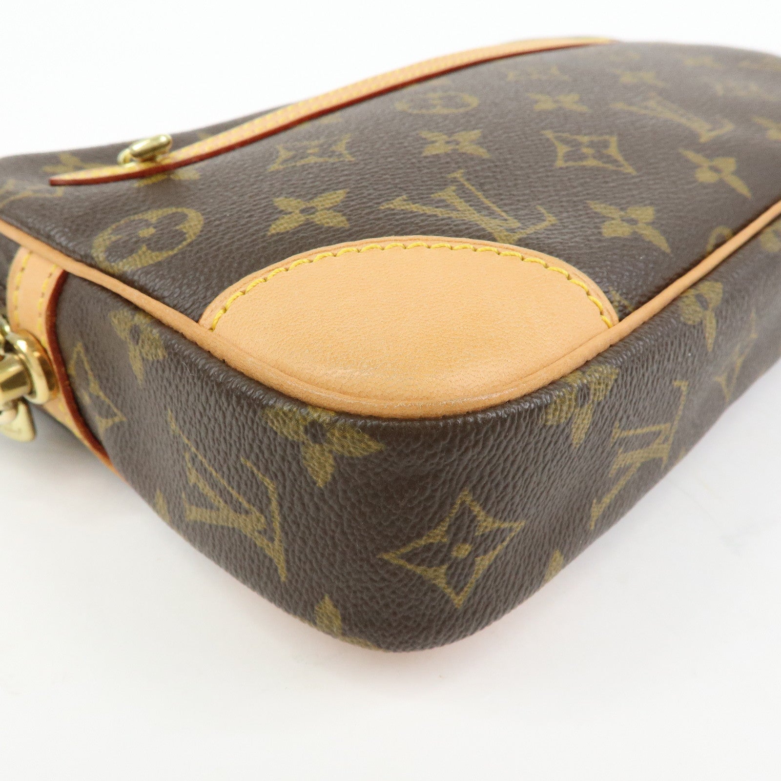 Louis Vuitton Monogram Marly Dragonne GM Clutch Bag Brown M51825