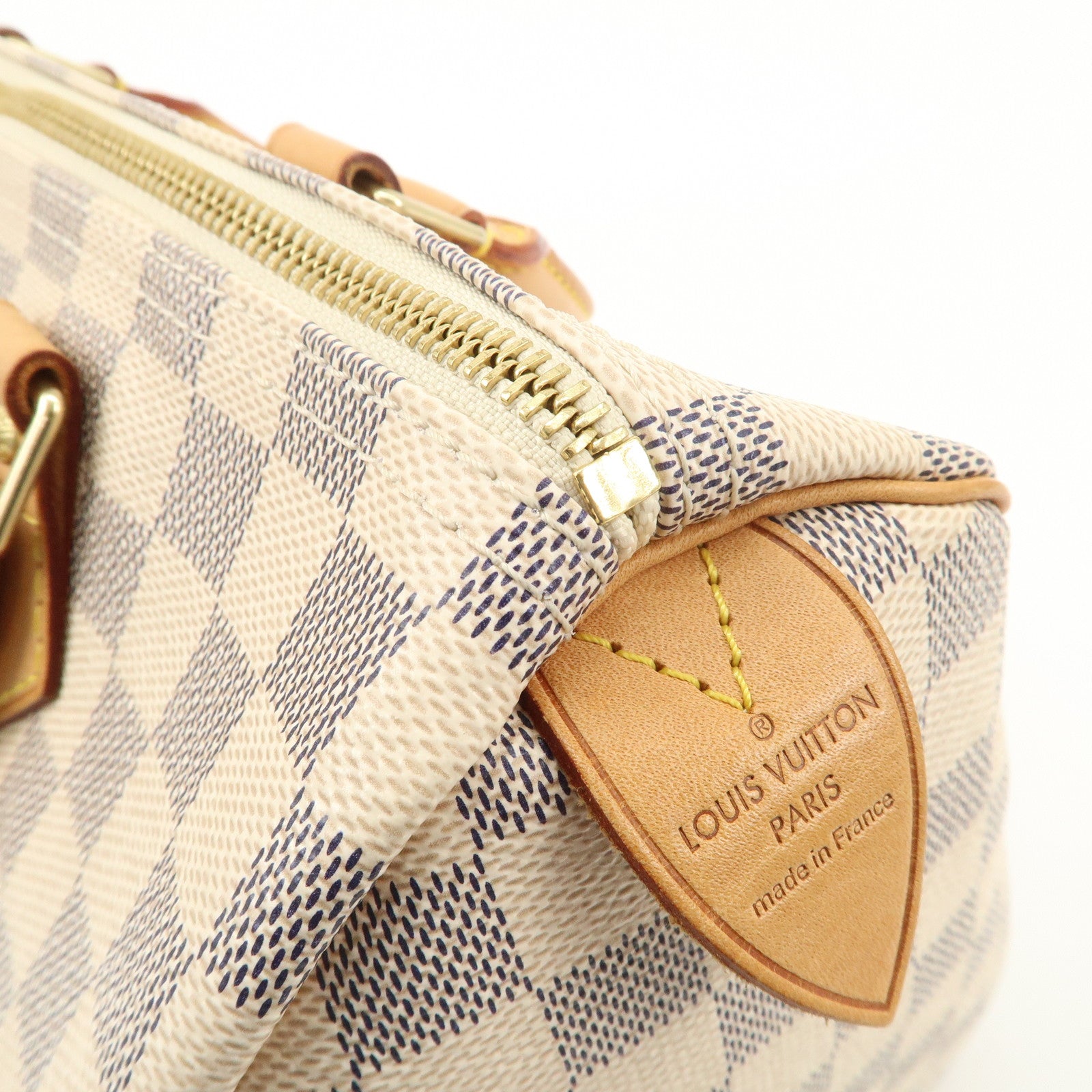 Louis Vuitton Damier Azur Speedy 30 Hand Bag Boston Bag N41533 Used
