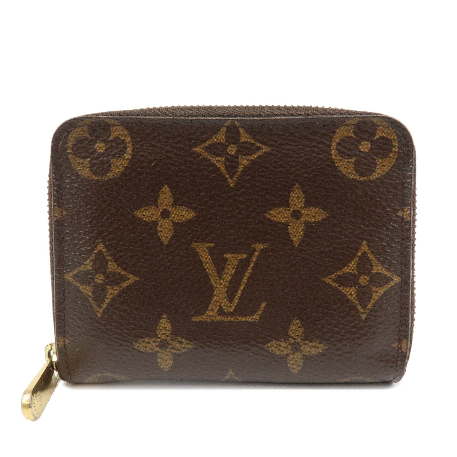 Louis Vuitton Monogram Canvas Zippy Coin Purse Wallet Brown M60067