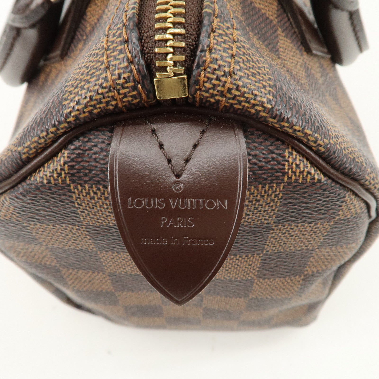 Louis Vuitton Damier Ebene Speedy 25 Hand Bag Boston Bag N41532