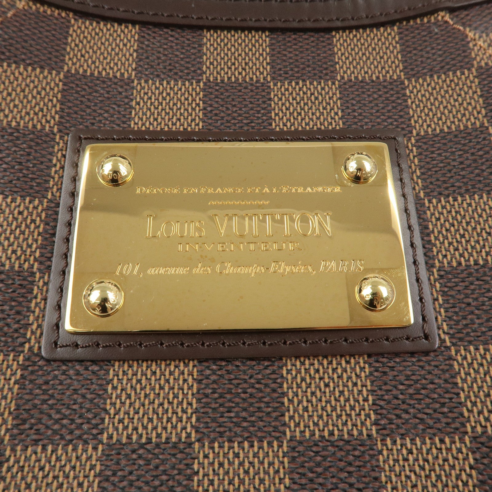 Louis Vuitton Damier Thames GM Shoulder Bag Brown N48181