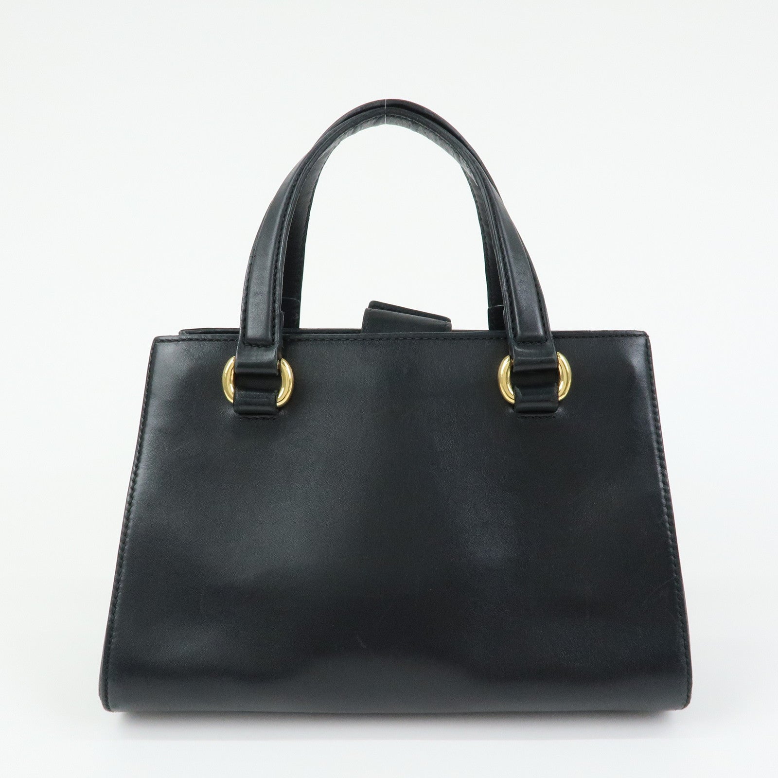 GUCCI Sylvie Sherry Canvas Leather 2Way Shoulder Bag Black 460331