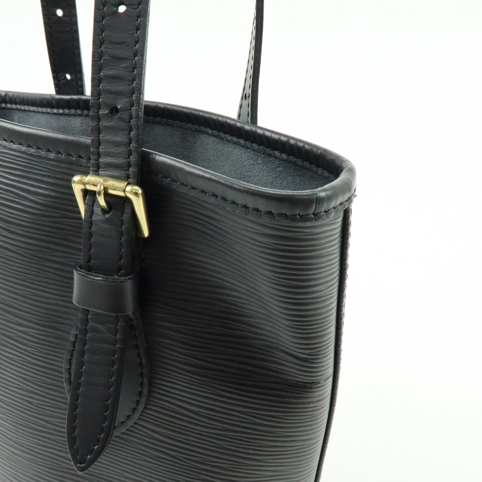 Louis Vuitton Epi Petit Bucket PM Shoulder Bag Noir M58992