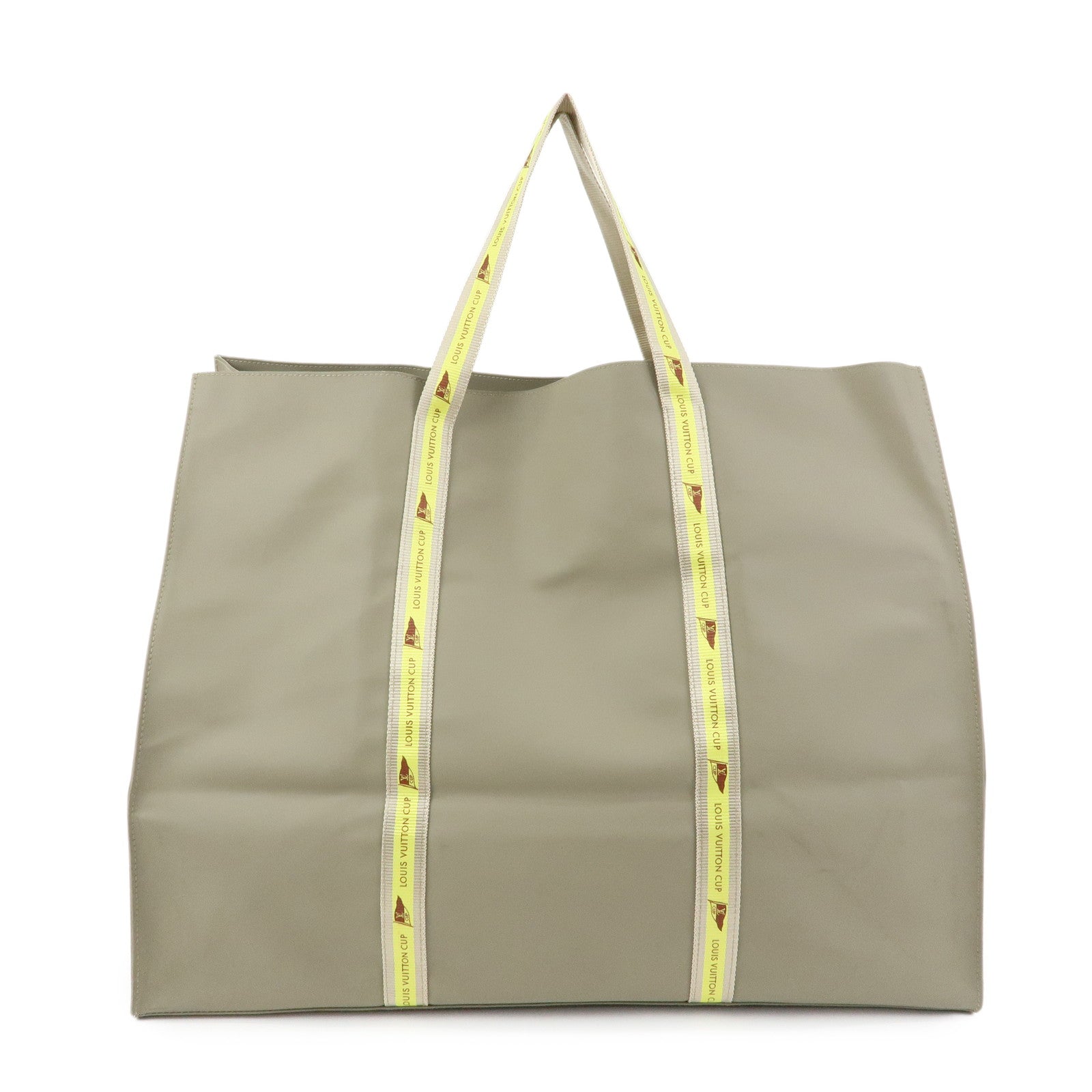 Louis Vuitton LV Cup 2003 Limited Nylon Canvas Tote Bag Gray D60181