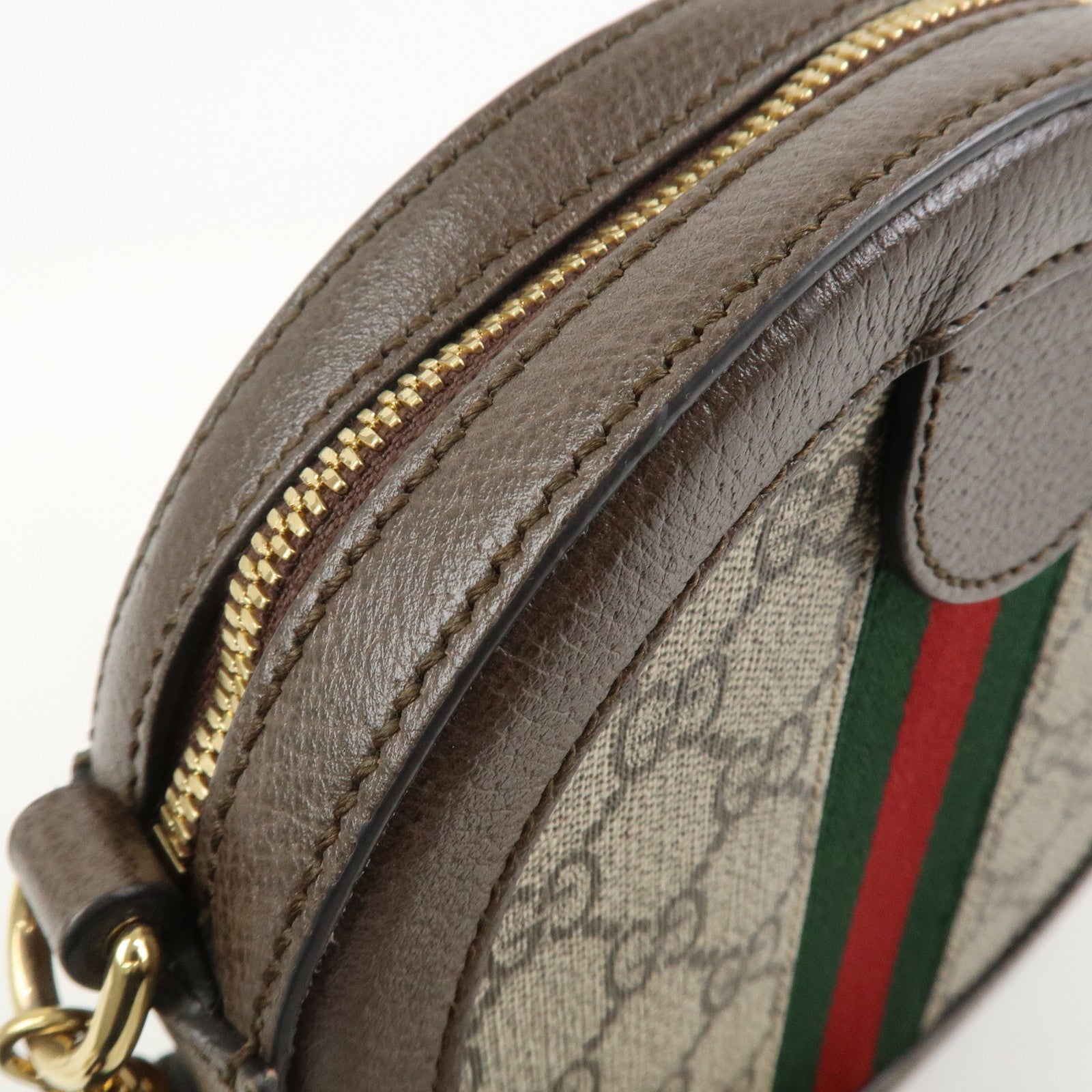 GUCCI Ophidia GG Supreme PVC Leather Shoulder Bag Brown 550618