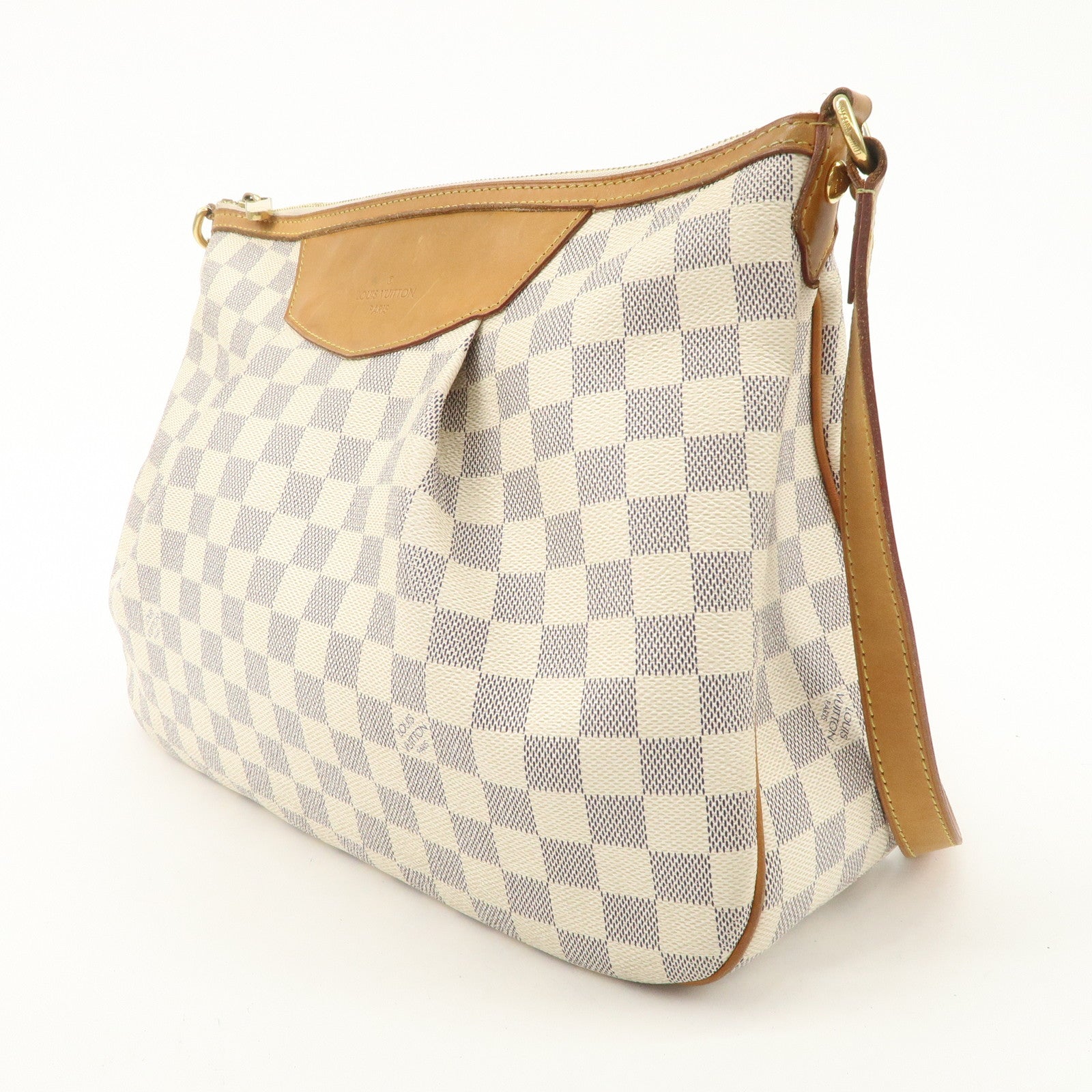 Louis Vuitton Damier Azur Siracusa MM Shoulder Bag N41112 Used